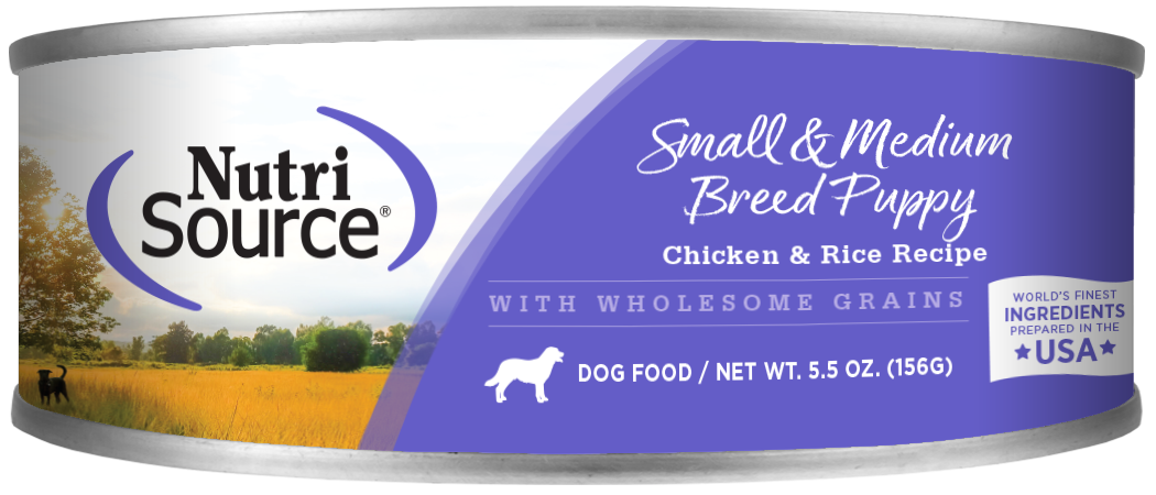 Nutri Source Small & Medium Breed Puppy Formula Chicken & Rice Puppy Wet  Food 5.5oz - Knoxville, TN