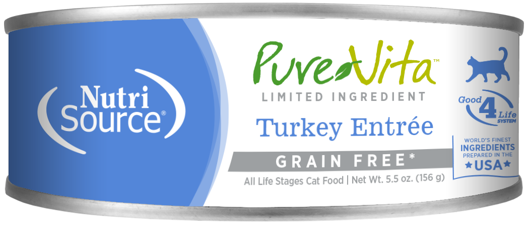 Pure Vita Turkey Entrée Limited Ingredient Wet Cat Food 5.5oz - Knoxville,  TN