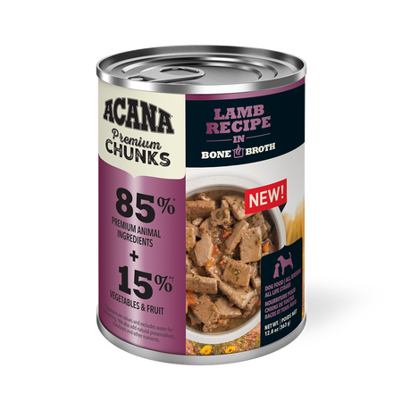 Acana Premium Chunks, Lamb Recipe in Bone Broth Wet Dog Food