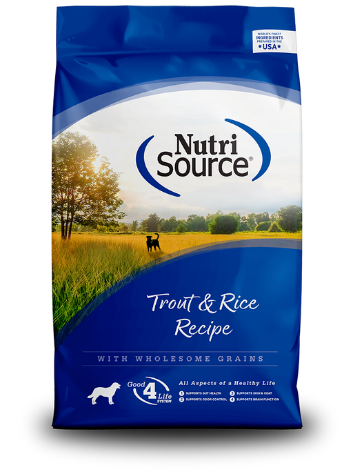 NutriSource® Adult Trout & Rice Recipe Dry Dog Food
