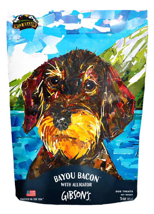 Wild Meadow Farms Gibson's Bayou Bacon with Alligator - Jerky Dog Treats