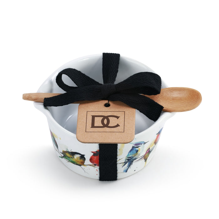 LITTLE BIRDS APPETIZER BOWL WITH SPOON