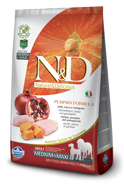 Farmina N&D Pumpkin Grain-Free Chicken & Pomegranate Medium & Maxi