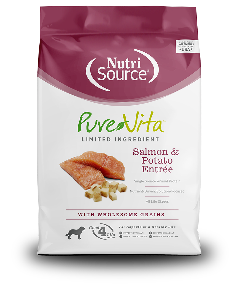 Pure Vita Salmon & Potato Entrée Limited Ingredient Dog Food