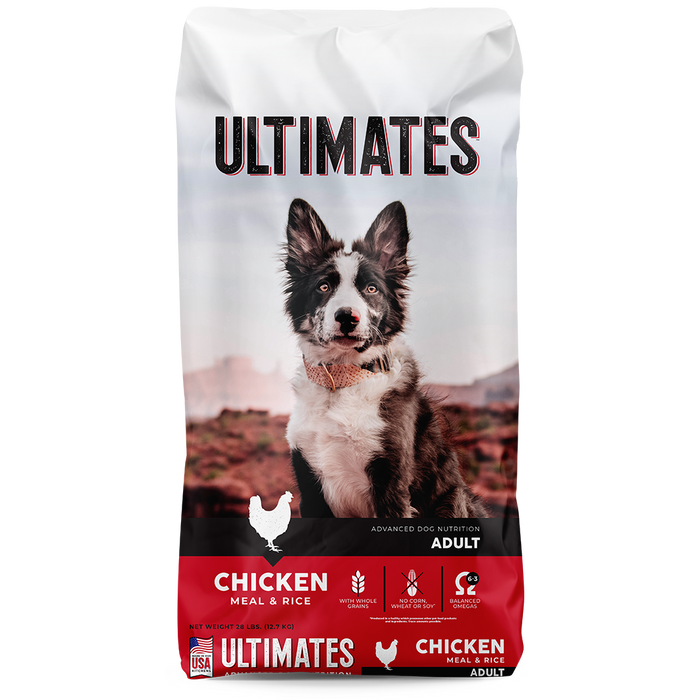 ULTIMATES CHICKEN MEAL & RICE FOR ADULT DOGS