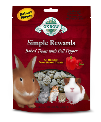 Oxbow Simple Rewards Baked Treats With Bell Pepper