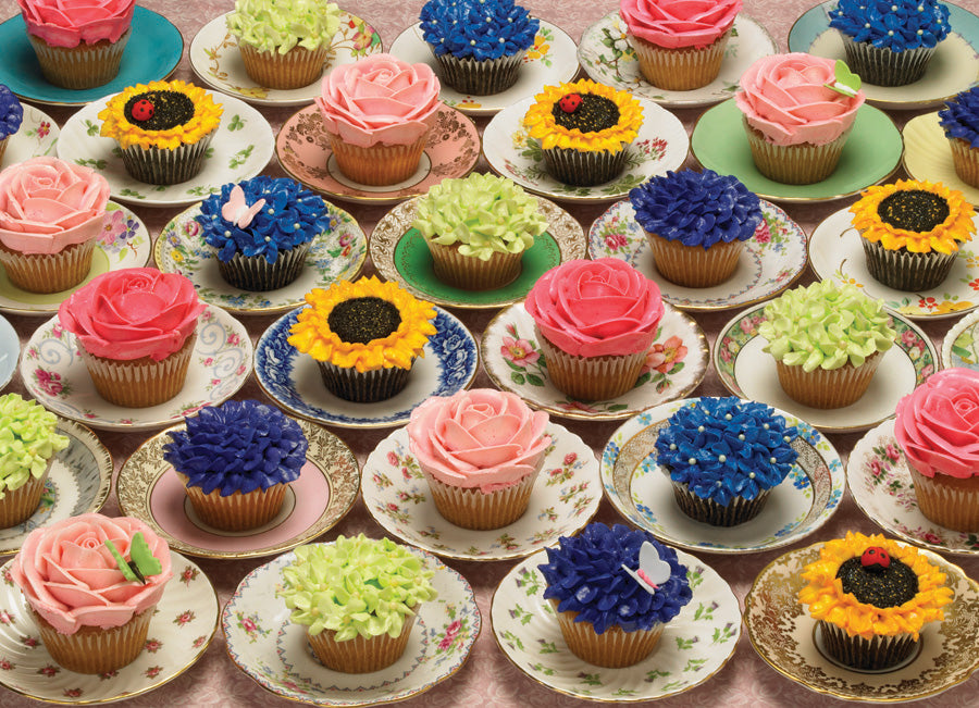 CUPCAKES AND SAUCERS 1,000 PIECE PUZZLE