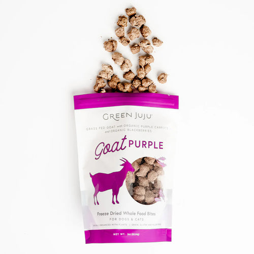 Green Juju Goat Purple Whole Food Bites Freeze-Dried Treat / Topper - 3oz