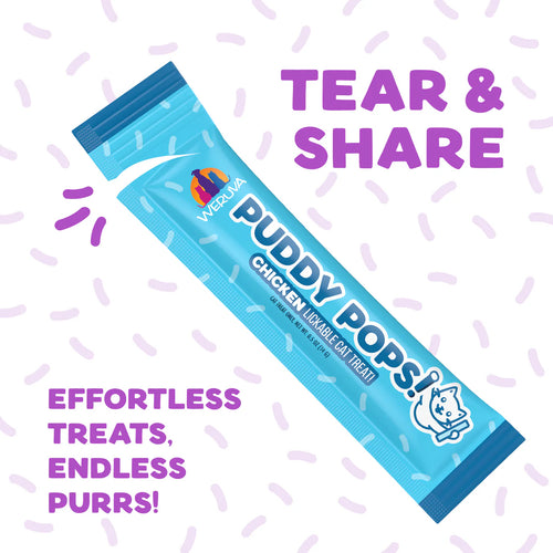 Weruva Puddy Pops Lickable Cat Treat Variety Pack of 24