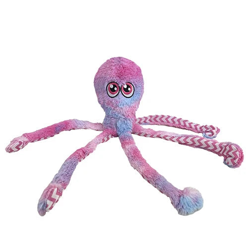 16 Octopus - Pink Tie Dye Dog Toy