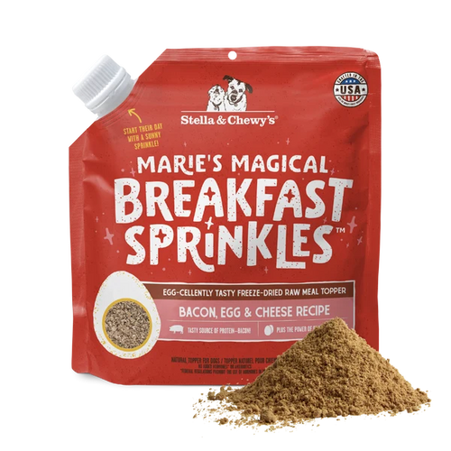 Stella & Chewy's Marie’s Magical Breakfast Sprinkles Bacon, Egg & Cheese for Dogs - 7oz
