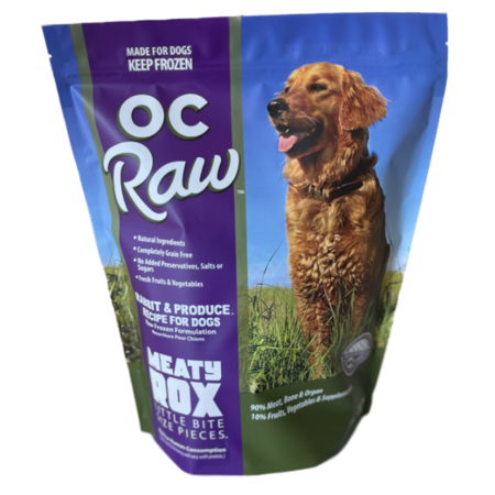 OC Raw Frozen Rabbit & Produce Meaty Rox for Dogs - 3lb