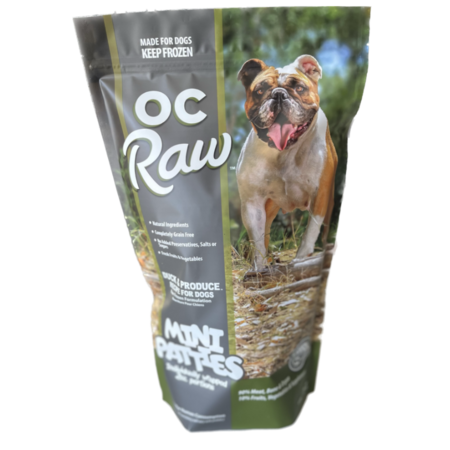 OC Raw Frozen Duck & Produce Mini Sliders for Dogs - 4lb