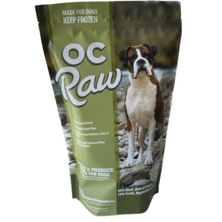 OC Raw Frozen Turkey & Produce Patties - 6lb