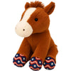 MULTIPET JUMBO AMERICANA SITTING HORSE DOG TOY