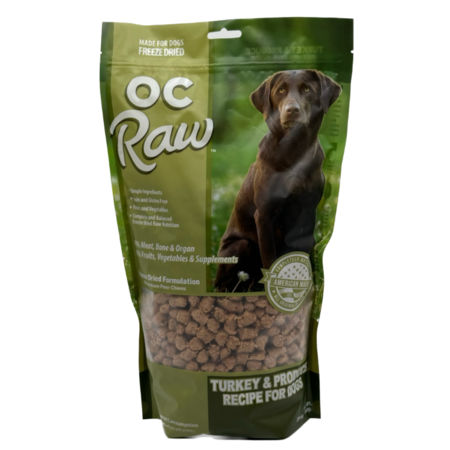 OC Raw Freeze Dried Turkey & Produce Meaty Rox for Dogs - 20oz