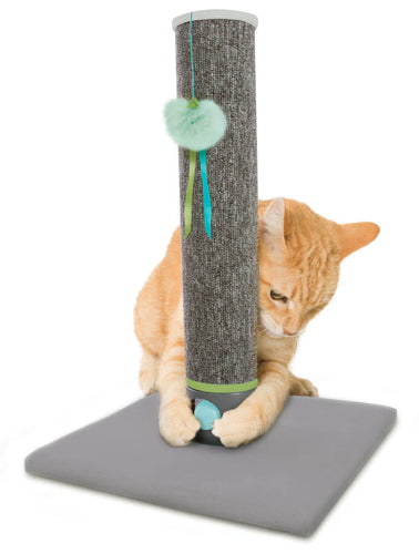 SmartyKat Playful Post Carpet Cat Scratching Post with Toy Base