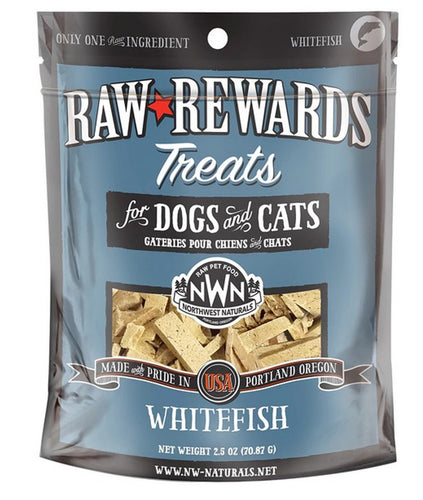 Northwest Naturals Freeze Dried Whitefish Rewards Dog and Cat Treat - 2.5oz