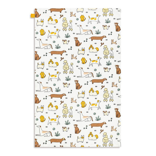 Dog Breeds Cotton Twill Kitchen Towel - 17x28in