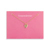 Floral Card Collection - 14k Gold Heart 16 Necklace