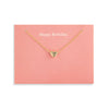 Floral Card Collection - 14k Gold Heart 16 Necklace