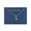 Floral Card Collection - 14k Gold Heart 16 Necklace