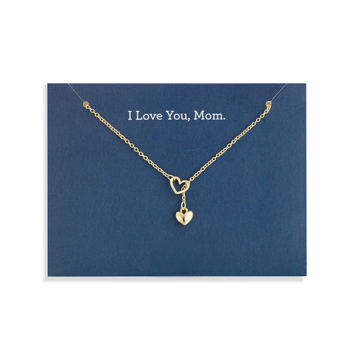 Floral Card Collection - 14k Gold Heart 16 Necklace