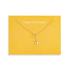 Floral Card Collection - 14k Gold Heart 16 Necklace