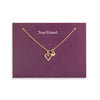 Floral Card Collection - 14k Gold Heart 16 Necklace