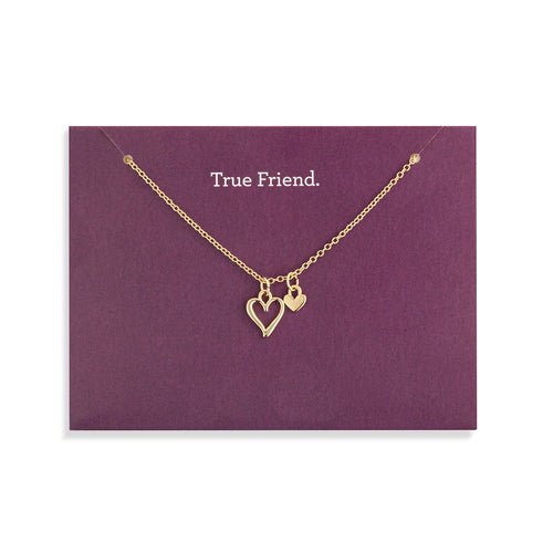 Floral Card Collection - 14k Gold Heart 16 Necklace