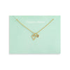 Floral Card Collection - 14k Gold Heart 16 Necklace