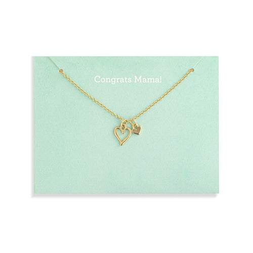 Floral Card Collection - 14k Gold Heart 16 Necklace