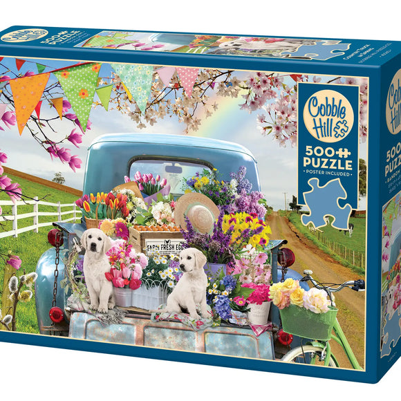 Country Truck in Spring 500pc Puzzle