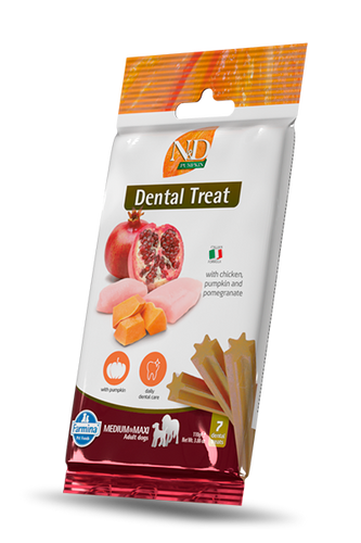 Farmina N&D Dental Treat with Chicken, Pumpkin and Pomegranate Medium & Maxi