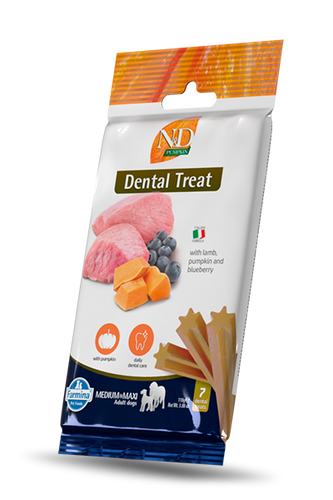 Farmina N&D Dental Treat with Lamb, Pumpkin and Blueberry Medium & Maxi