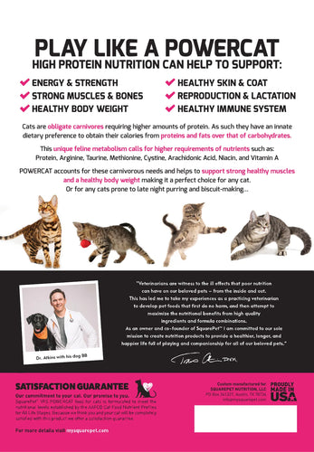 SQUARE PET VFS® POWERCAT™ Herring & Salmon for Cats - 4.4lb