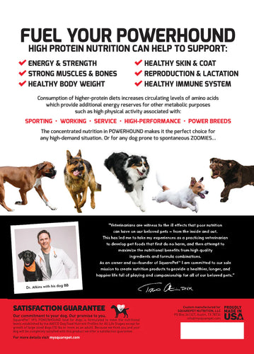 SQUARE PET VFS® POWERHOUND™ Red Meat for Dogs - 22lb