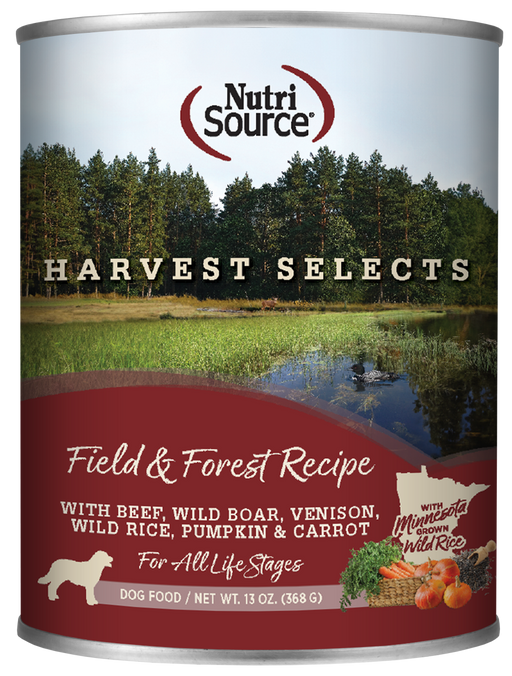 Nutrisource Field & Forest Recipe Harvest Selects 13oz Wet Dog Food