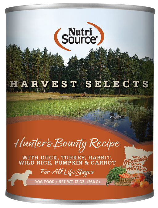 Nutrisource Hunter’s Bounty Recipe Harvest Selects 13oz Wet Dog Food