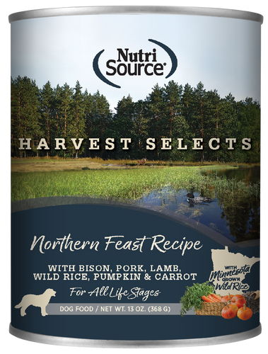 Nutrisource Northern Feast Recipe Harvest Selects 13oz Wet Dog Food