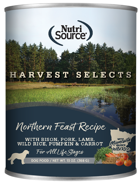 Nutrisource Northern Feast Recipe Harvest Selects 13oz Wet Dog Food