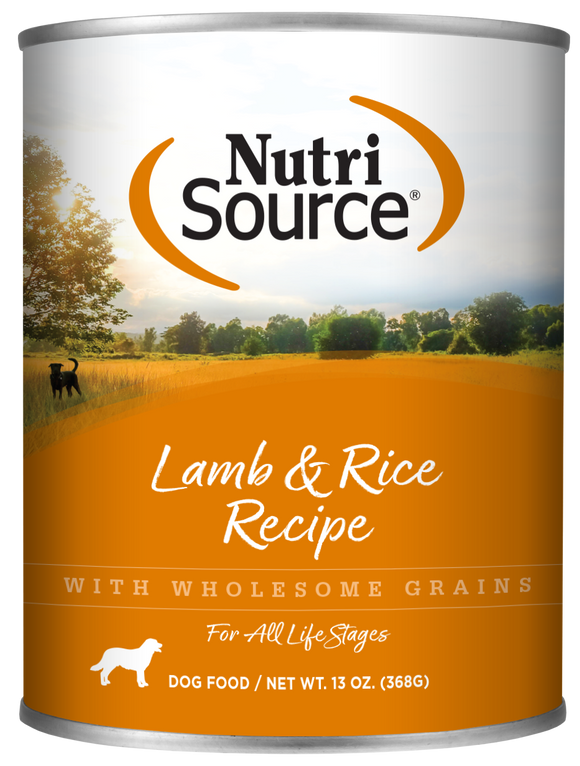 Nutrisource Lamb & Rice 13oz Wet Dog Food