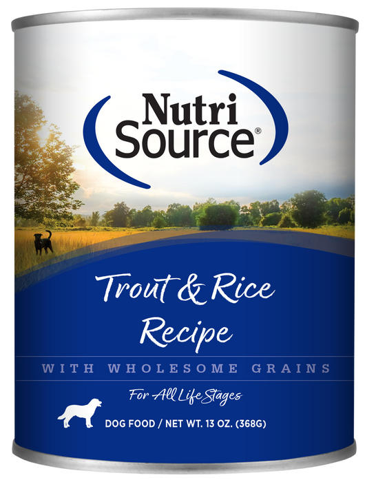 Nutrisource Trout & Rice Recipe Healthy 13oz Wet Dog Food