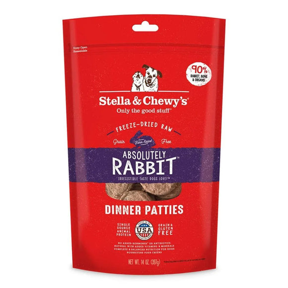 Stella & Chewy's Absolutely Rabbit Freeze-Dried Raw Dinner Patties  5.5z