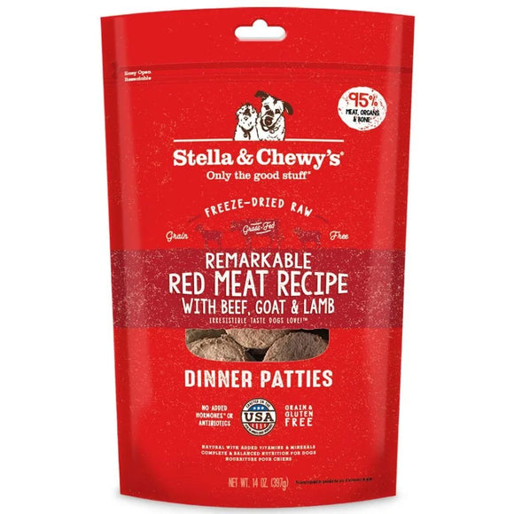 Remarkable Red Meat Freeze-Dried Raw Dinner Patties - 14oz