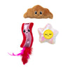 Quirky Kitty Brunch Bunch Cat Toy Set with Catnip - 3 Pack