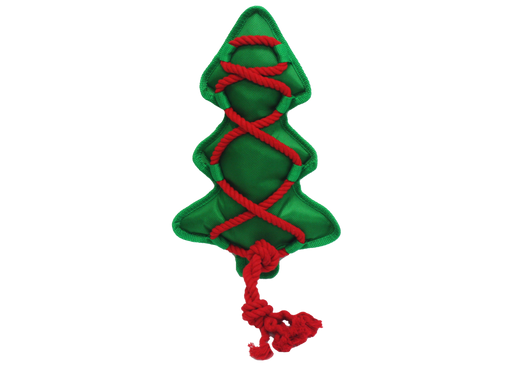 Cross-ropes holiday christmas tree