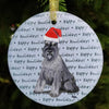 Schnauzer Christmas Ornament