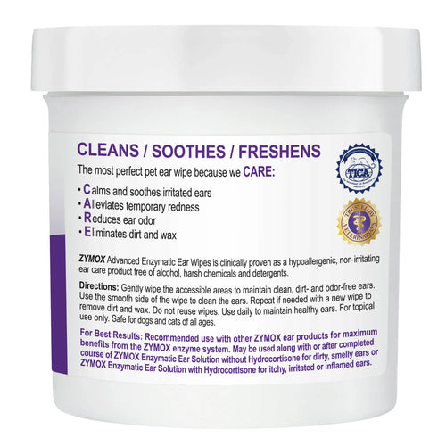 ZYMOX Advanced Enzymatic Ear Wipes - 100ct