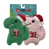 6 Christmas Twin Pack - Dinos Dog Toy